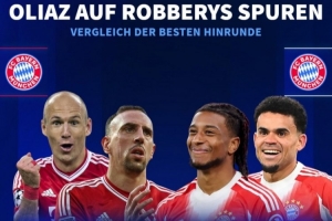 奥利塞+迪亚斯上半程造40球是德甲边锋组合历史最高 罗贝里仅23球