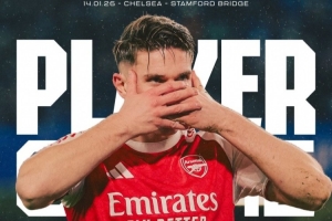 贡献传射！约克雷斯当选客战切尔西一役阿森纳队内最佳球员