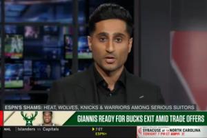 不如Woj!美网友狂喷Shams:字母哥流言0-8!11篇链接就1个交易!