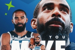 兢兢业业！森林狼官方晒图向康利致谢：感谢你所做的一切