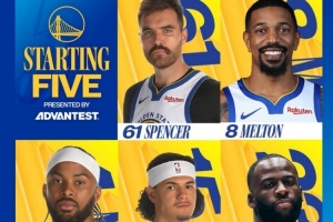 我不走了！勇士首发：追梦带队 携手斯潘塞/梅尔顿/穆迪/桑托斯