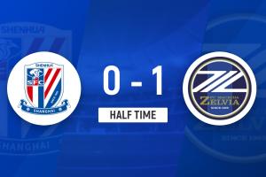 半场-上海申花暂0-1町田泽维亚 金顺凯开场30秒送点 相马勇纪点射